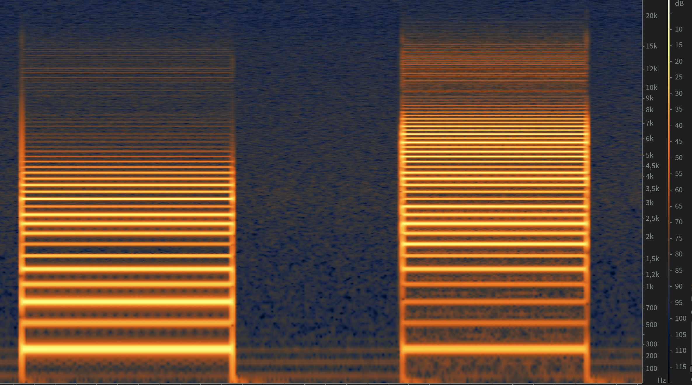 Two-operator spectrum